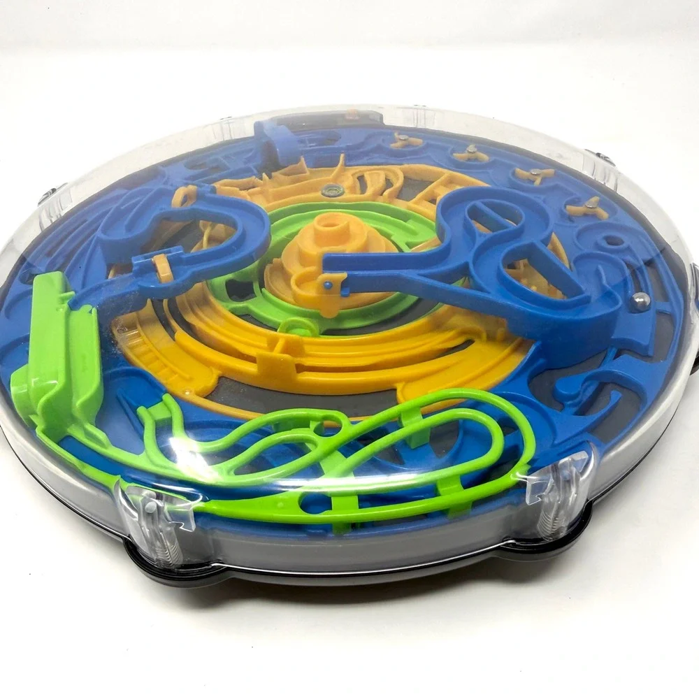 Spin Master Perplexus Go Spiral 3D Maze Ball Puzzle Game Blue Yellow Green